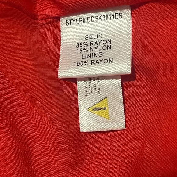 ANTHROPOLOGIE 4S13NNA Marina Dress Red Boho Tiered Long sleeve Size Small - Picture 7 of 10